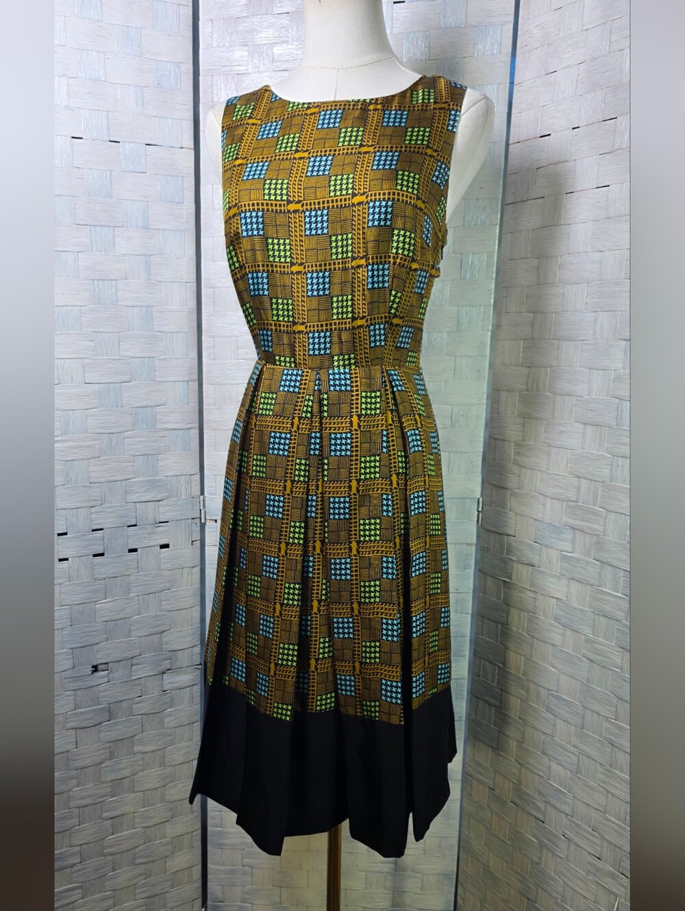 Anthropologie "Kakum" Flared Silk Dress by Girls from Savoy.